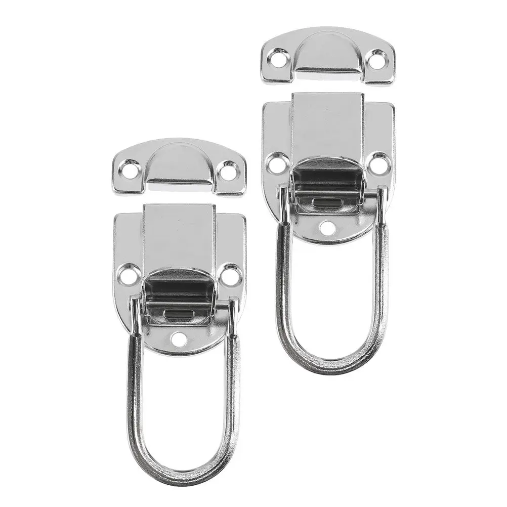 2Pcs Box Hasps Wooden Box Retro Lock Strong Durable Cabinet Latch Simple Installation Furniture Accessories