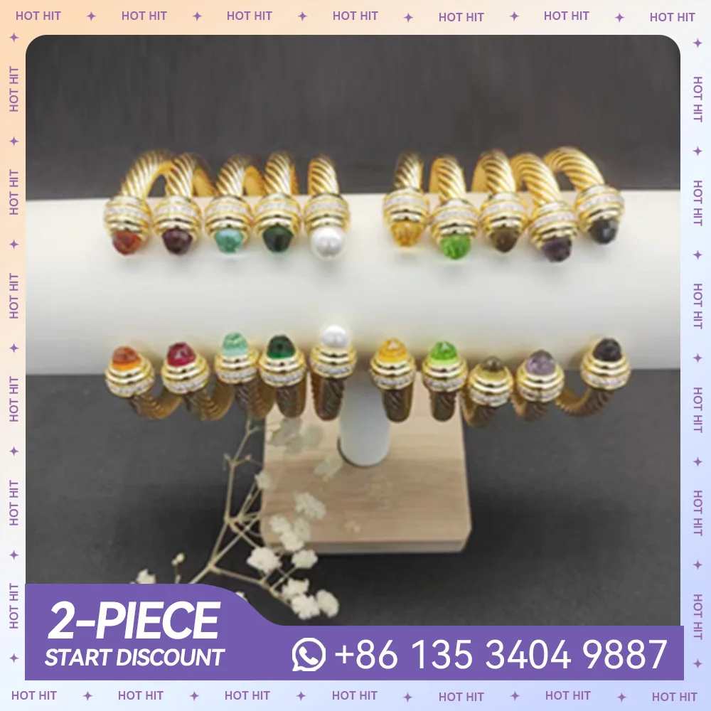 

High Quality Fashion Dy Gemstone Set Bracelet Fashion