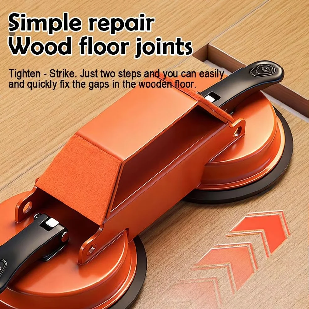 Floor Crevice Fixer Tool Strong Grip Adjustable Flooring Suction Cup Gripper For Wood Tile Construction Bathroom Kitchen Living