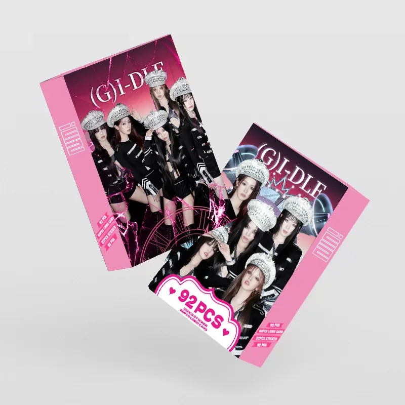 

92 шт. G-idle новый альбом двусторонняя карта ЛОМО периферийные устройства маленькая карта в штучной упаковке поддержка коллекция наклейка на фотокарту