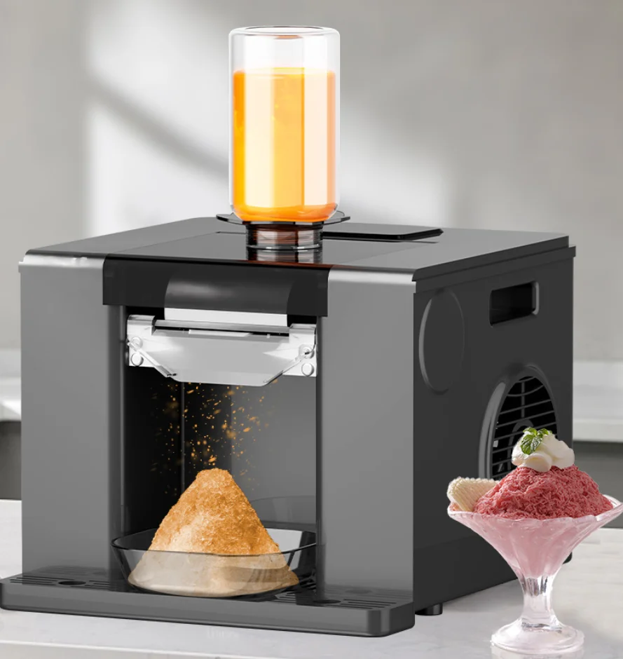 

Commercial Fully-Automatic Electric Ice Crusher Household Hotel Street Vending Use Quick Ice Dispensing 10kg/min Slush Machine