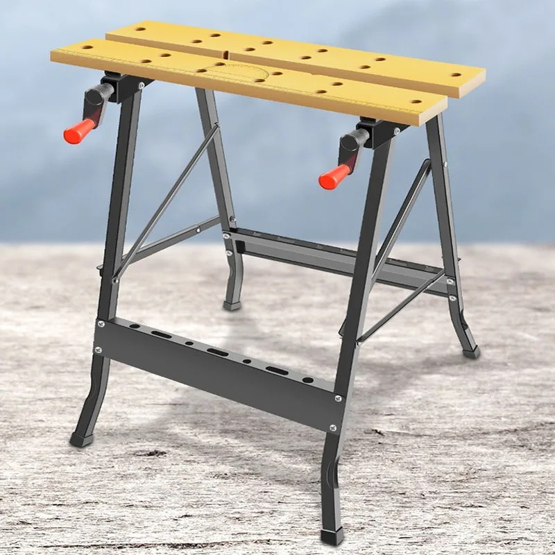 Multifunction Carpentry Workbench Folding Work Table Workbench for DIY Woodworking Use