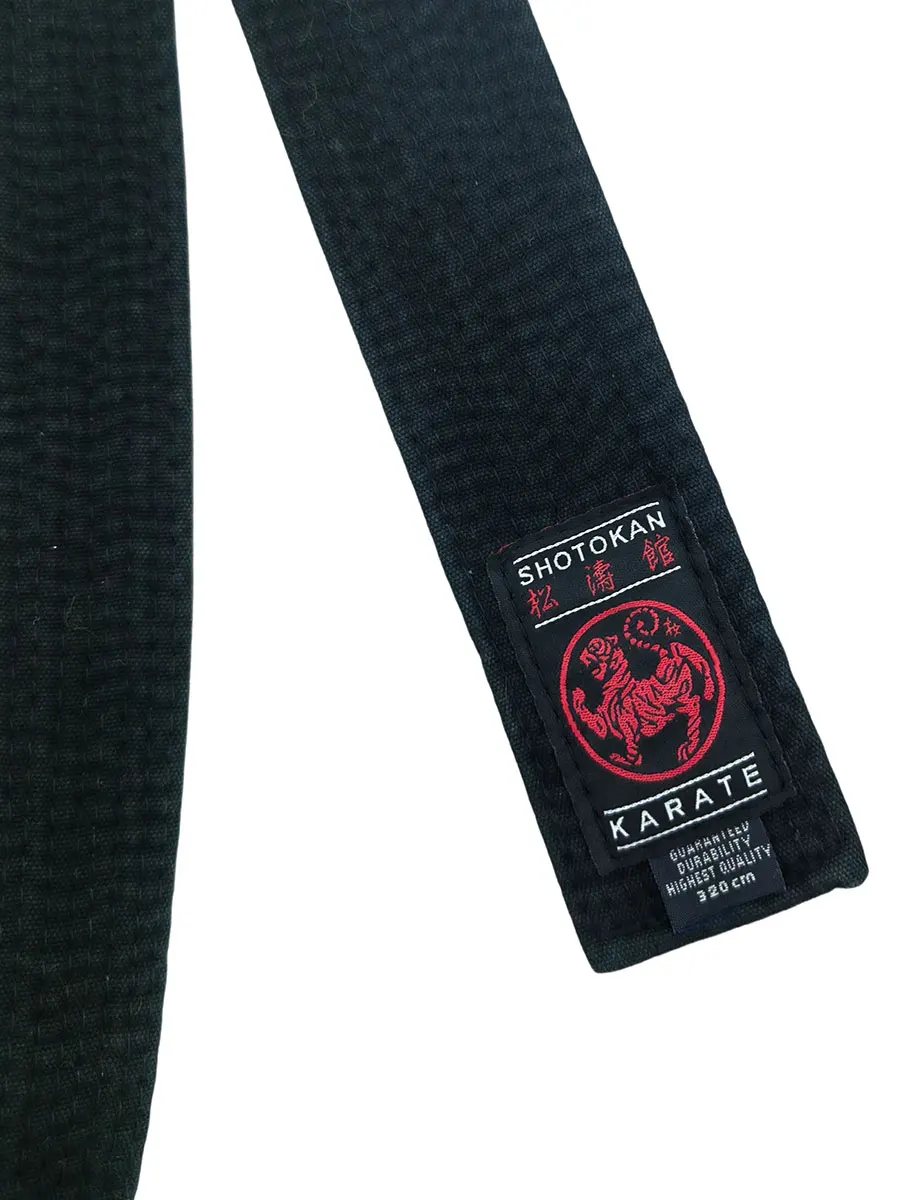 1.6-3.6m Shotokan Karate Black Belt Embroidered Japanese Martial Arts Sports Master Cotton Belt Customized Name Width 5cm