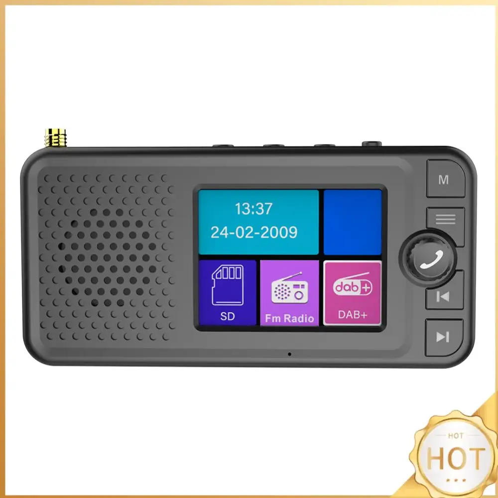 

Stereo Digital Signal Antenna Broadcast Adapter with 2.4inch Screen BT 5.0 AUX FM Transmitter Car Supplies