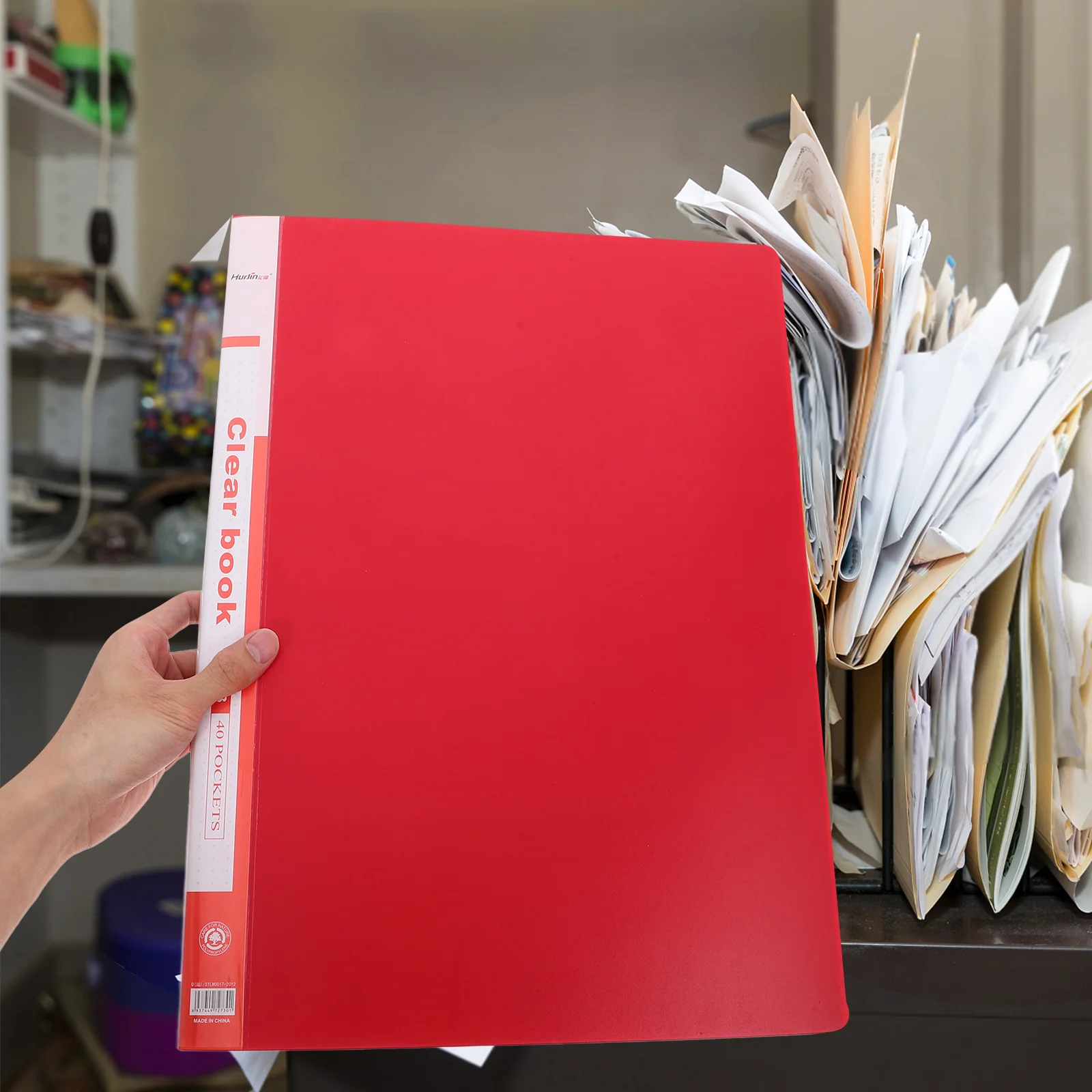 

A3 File Organizer Clear Presentation Book Large Capacity Plastic Portfolio Folder Document Protector Sleeve Artwork Drawing