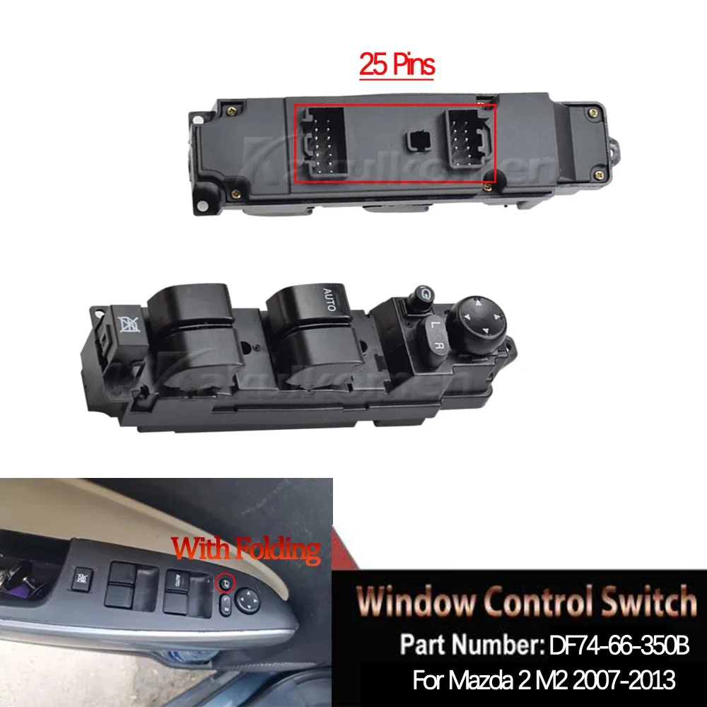 DF74-66-350B For Mazda 2 M2 2007-2013 Car Front Left Driver Door