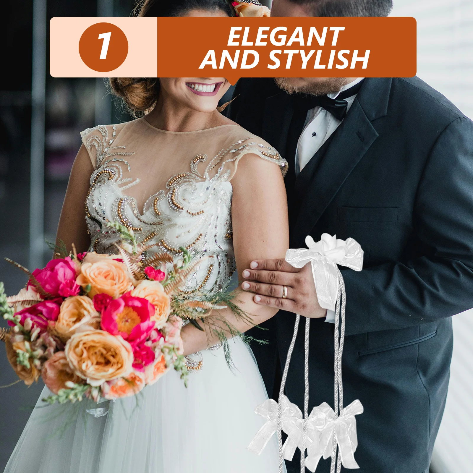 Bruiloft Lasso Touw Traditionele Westerse Stijl Ceremonie Koord Symbool van Liefde Bond Elegante Bruids Bruiloft Accessoires Decoraties