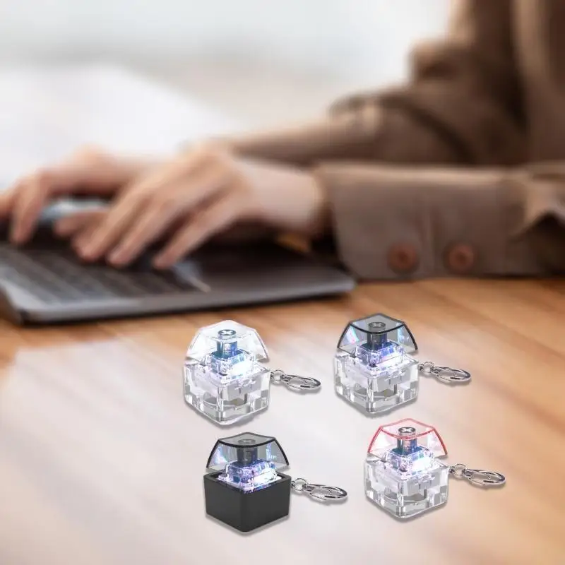 1-مفتاح Mechanical Keycap Tester لعبة مع إضاءة LED لتقليل الإجهاد والمرح K1KF