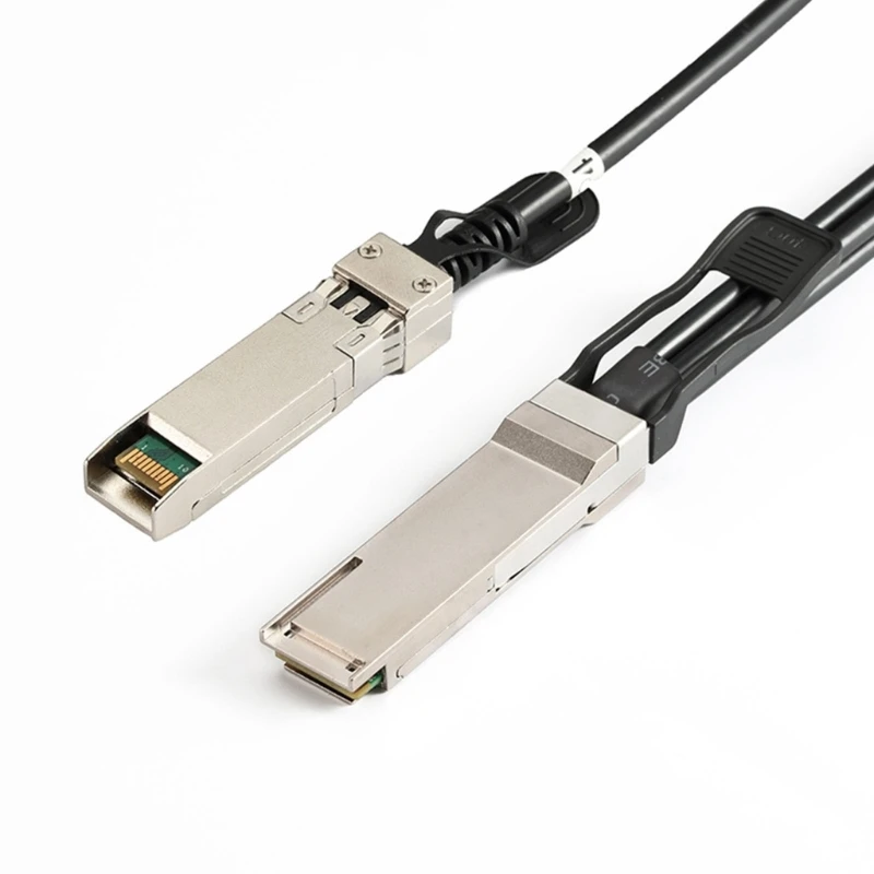 1Meter QSFP+ to Four SFP+ Passive Data Cable, 40Gigabit Data Transfer Rate for Direct Attach Networking Cable Dropship