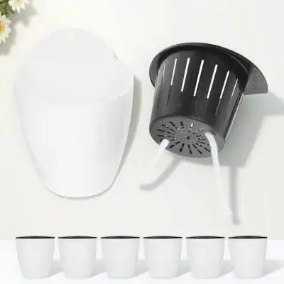 7 قطعة جدار معلق اناء للزهور النباتات Aretes المائية حوض الأفريقي البنفسجي سلة بلاستيكية الذاتي سقي المزارعون داخلي في الهواء الطلق