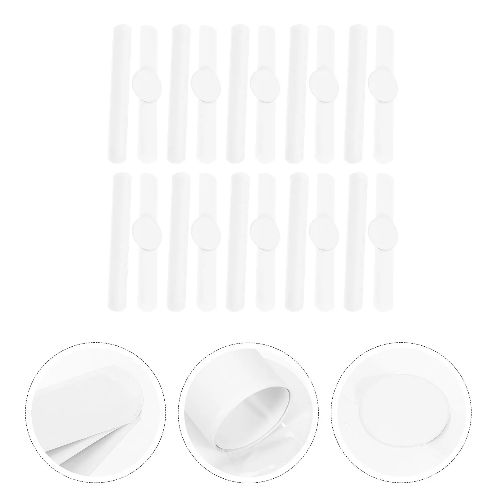 

20 Pcs Kids Jewelry for Girls Pat Ring Bracelet Button Blank Slap Bracelets Bulk Wrist Bands