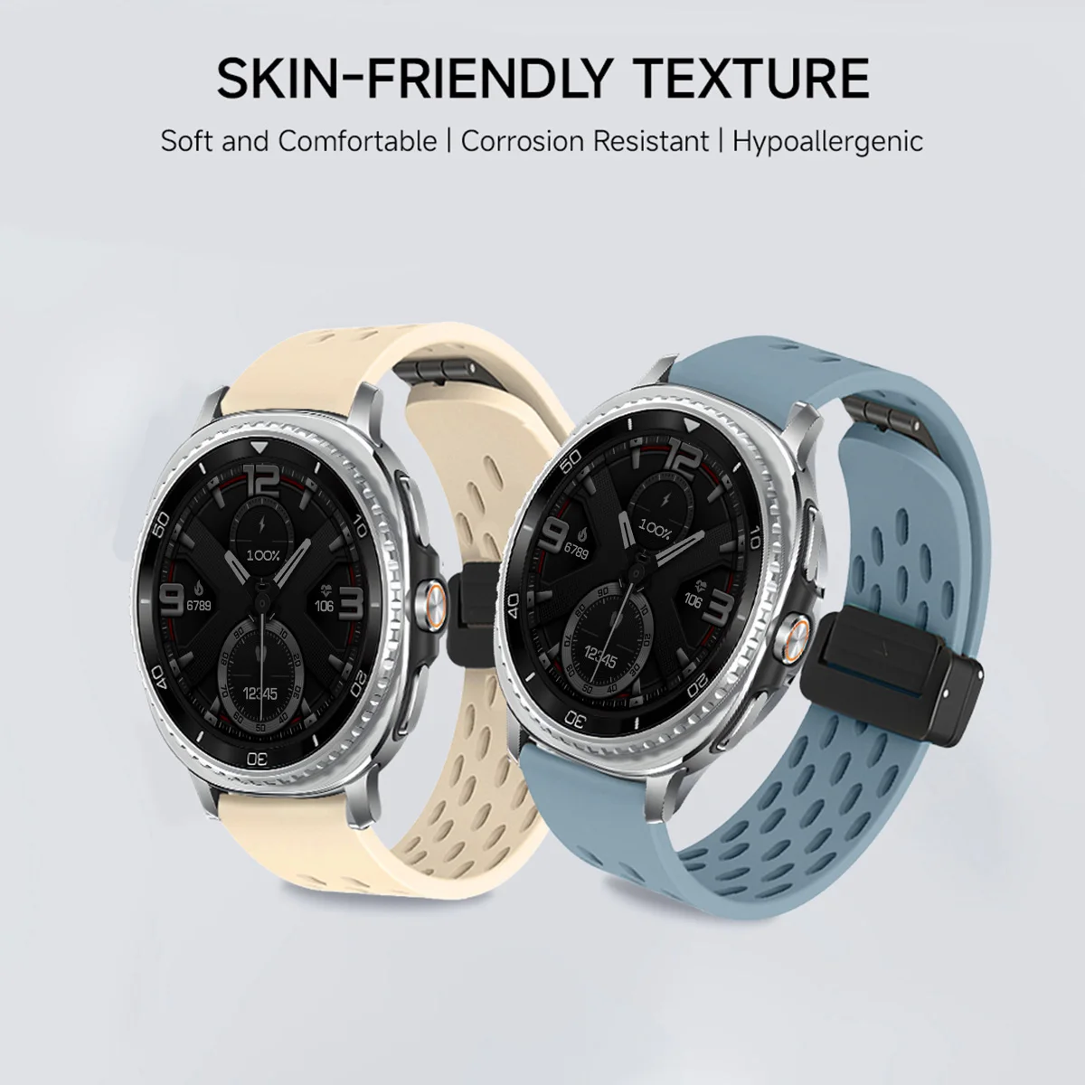 磁気バックルストラップ Samsung Galaxy Watch 8 Classic 46MM 8 Ultra 2 シリコンバンド Galaxy Watch 8 44mm 40mm アクセサリー用