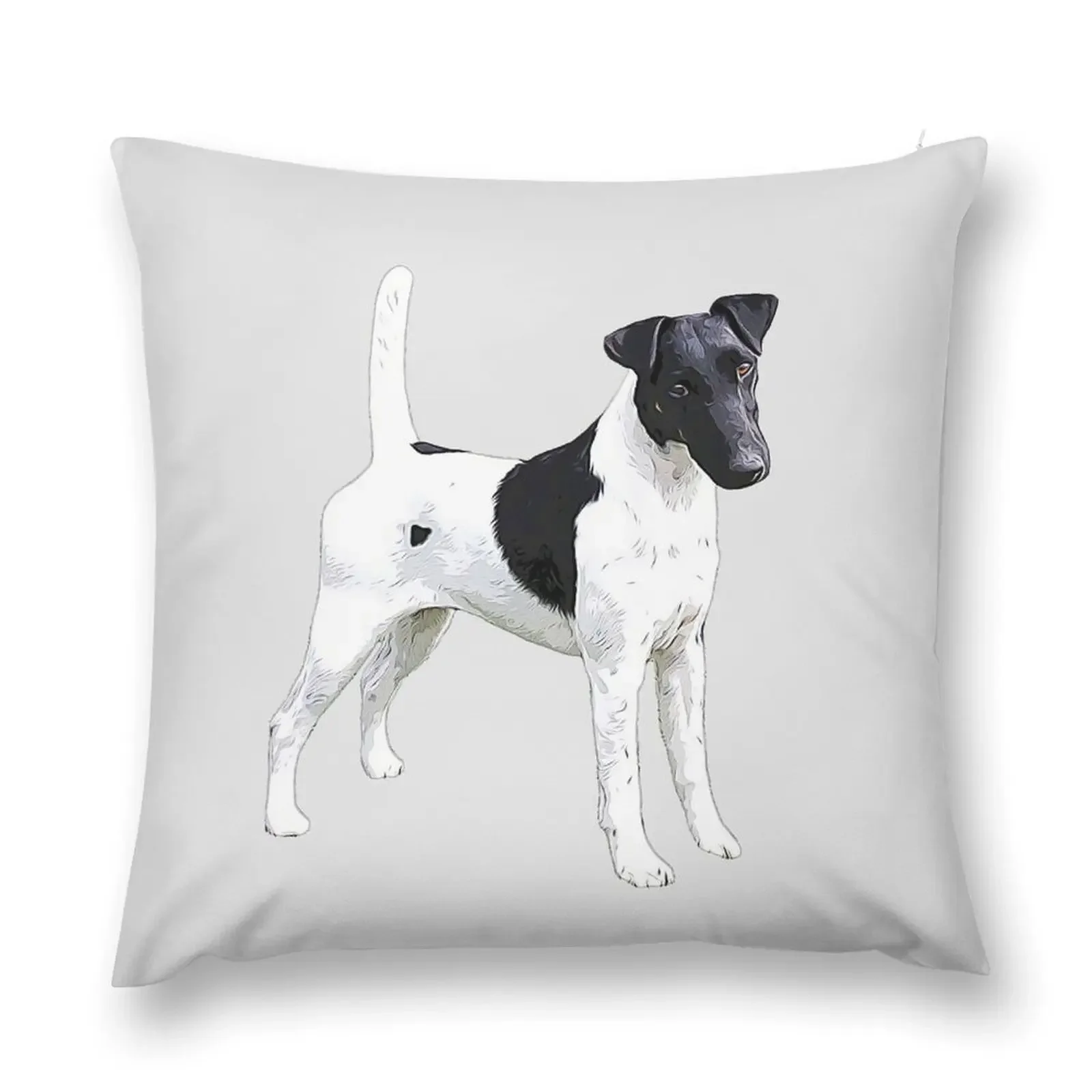 Fox Terrier Smooth Throw Pillow Pillow Cover Pillowcase pillow