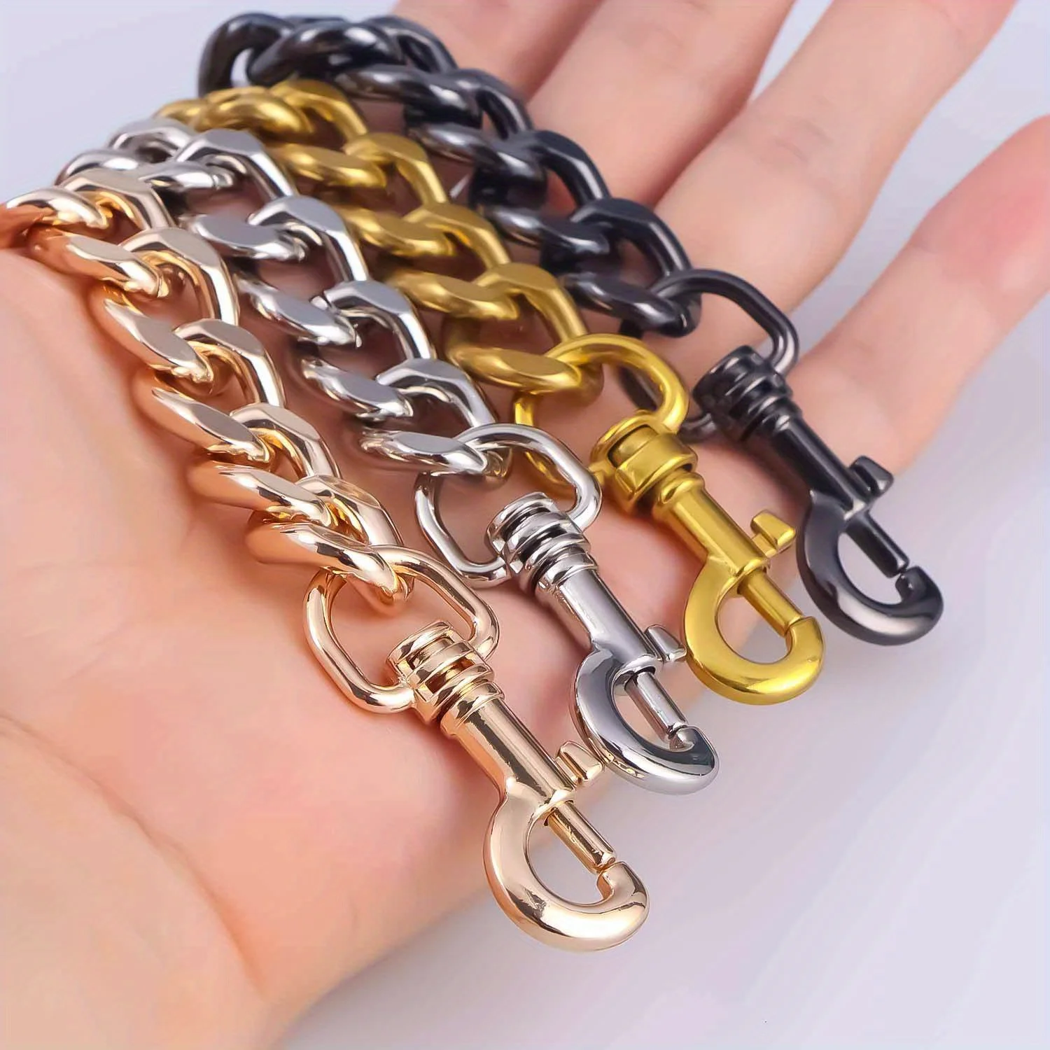 حزام سلسلة حقيبة معدنية من الألومنيوم ، مقبض ، حقيبة يد كتف ، ديي ، سلاسل بديلة ، أجزاء حقيبة ، ملحقات #5