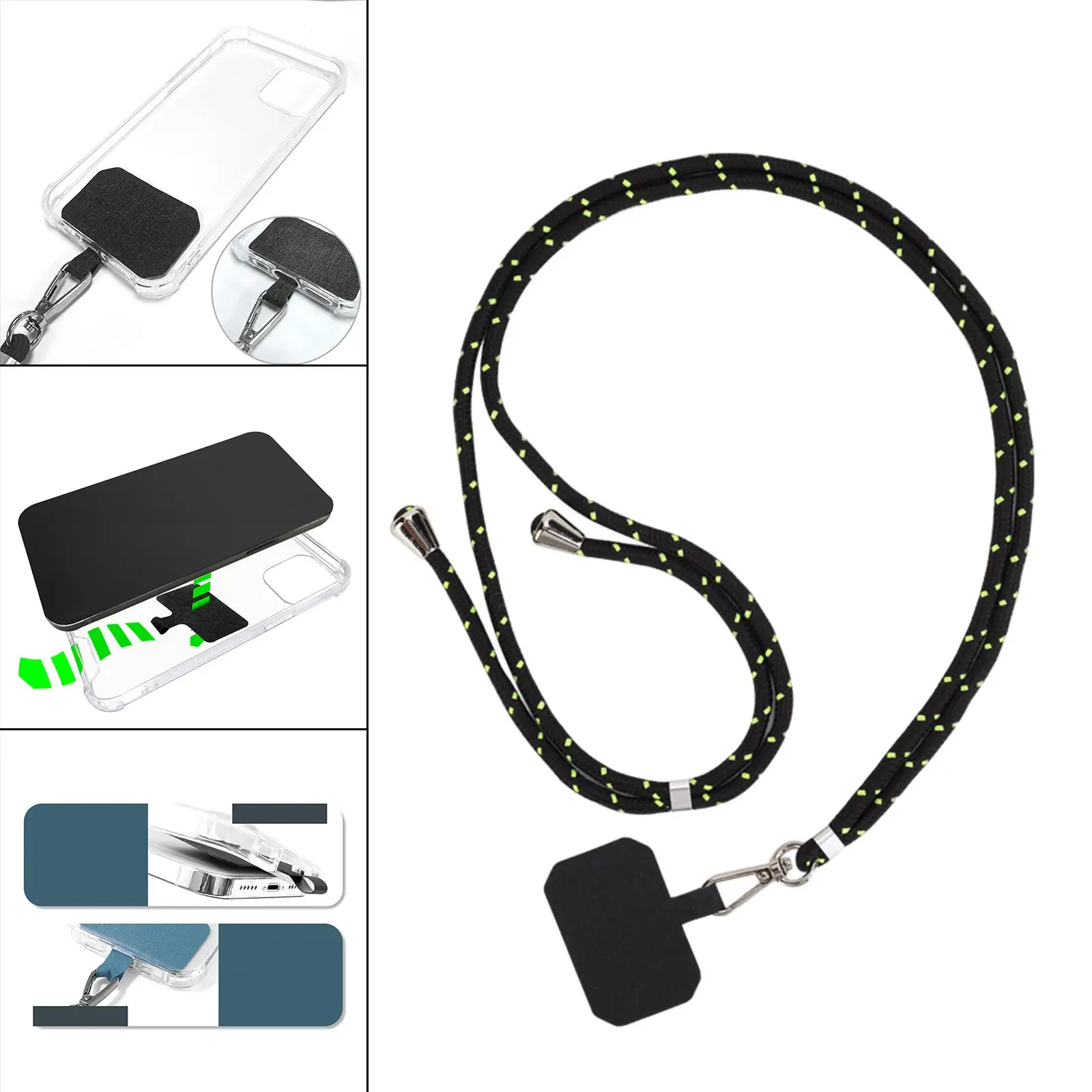 حزام رقبة بحبل للهاتف الذكي قابل للتعديل، مقاوم للتآكل ومضاد للفقدان #2