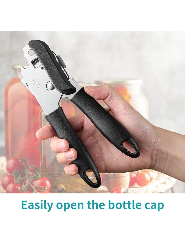 Manual Can Opener Stainless Steel Bottle Openers Professional Ergonomic Jars Tin Opener for Cans Kitchen Tools Accessories
