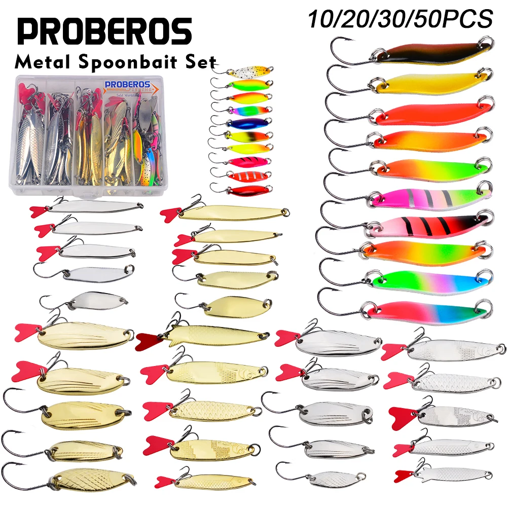 PREOBEROS Señuelos giratorios metal – Lubina, trucha y salmón - imagen 3