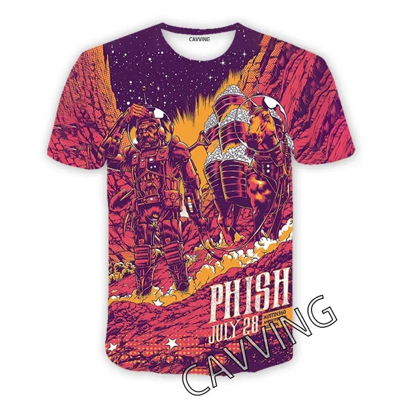 PHISH ROCK  3D Printed  Casual T-shirts Hip Hop Tee Shirts Harajuku Styles Tops Fashion Clothing  for Women/men