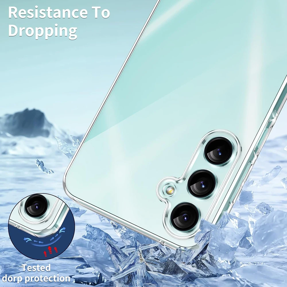 2025 New Shockproof Silicone Phone Soft Case For Samsung Galaxy Ultra Plus S25 Ultra Clear Cover Ultra Thin Transparent Shell ﻿