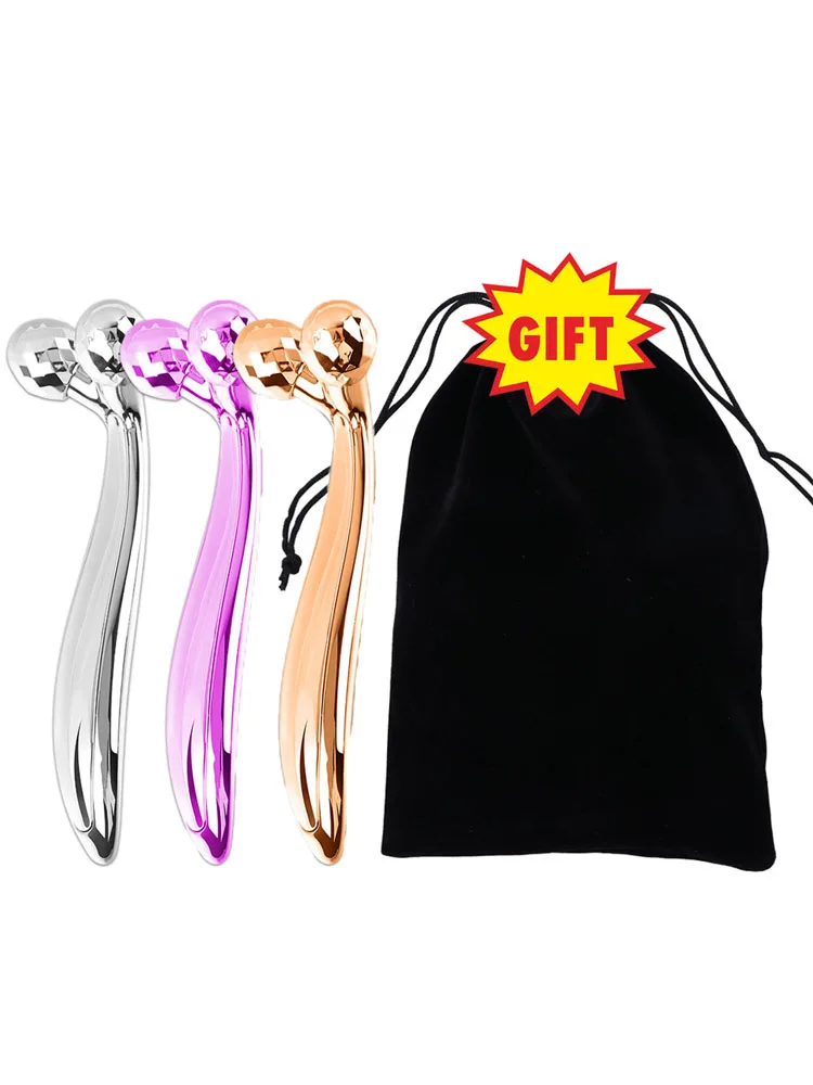 360 rotation argent mince visage pleine forme du corps masseur levage anti-rides 3D rouleau masseur Massage du visage outils de Relaxation