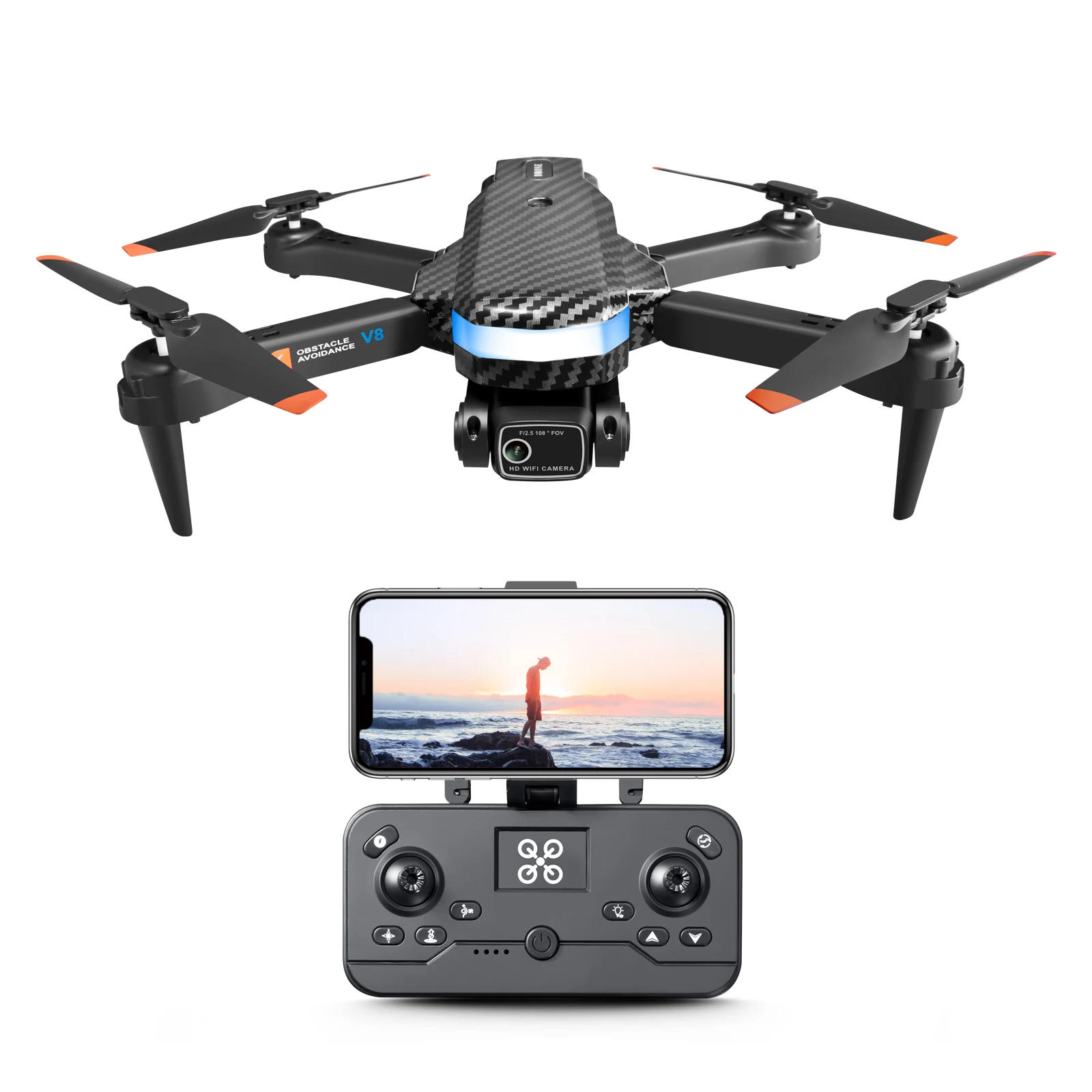 Dron profesional de alta gama, cuadricóptero con cámara dji en oferta, novedad jjrc, V8