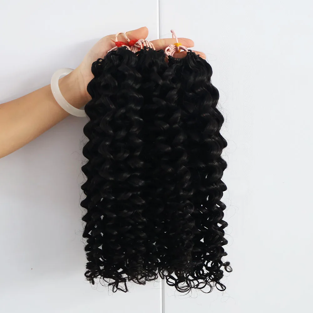 Bouncy Curly Human Hair Bundles 100% Virgin Remy Hair Weave Extensions For Black Women