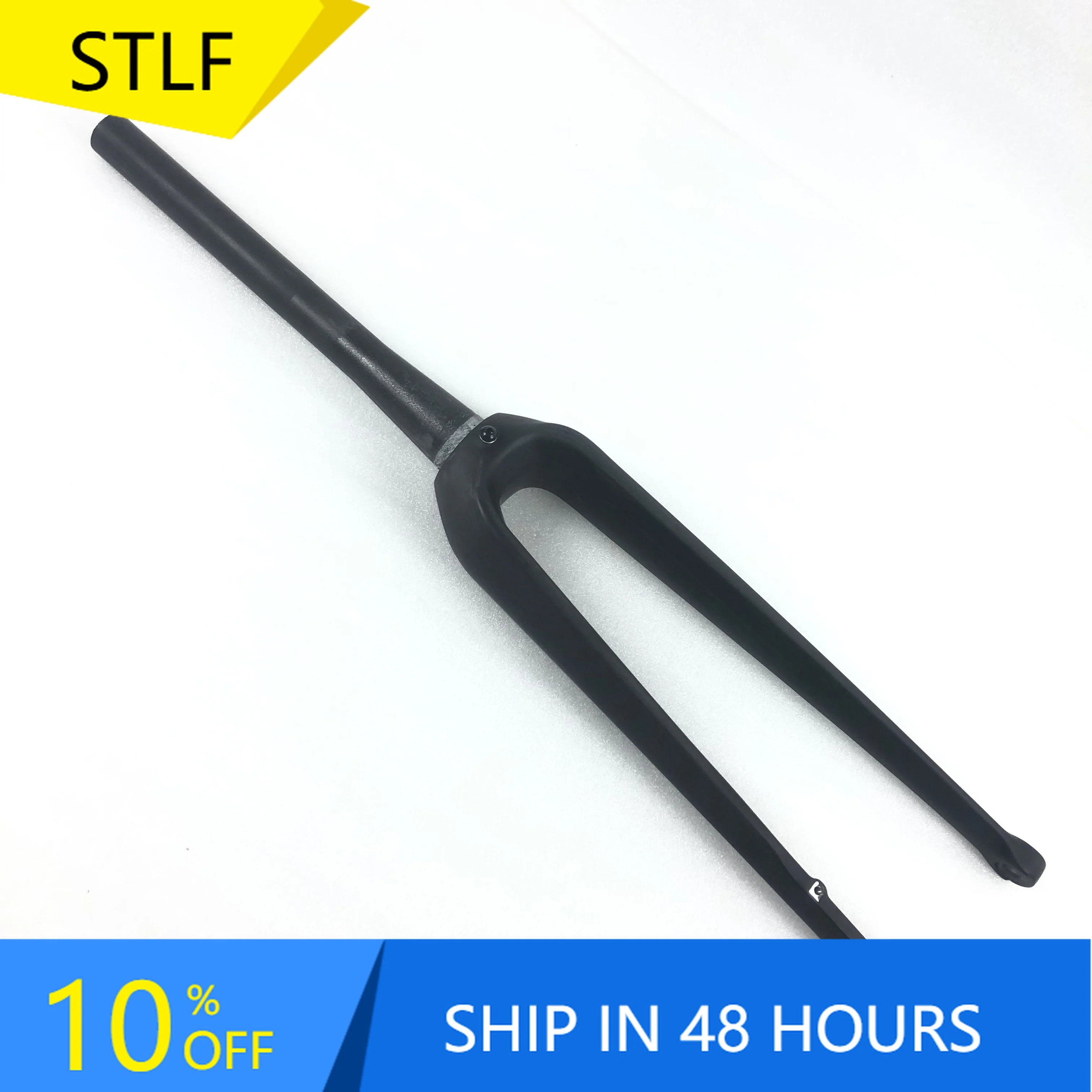 STLF Full Carbon Fiber Thru Axle Flat Mount 700C Front Fork 160mm for Disc Gravel Bicycle Frame