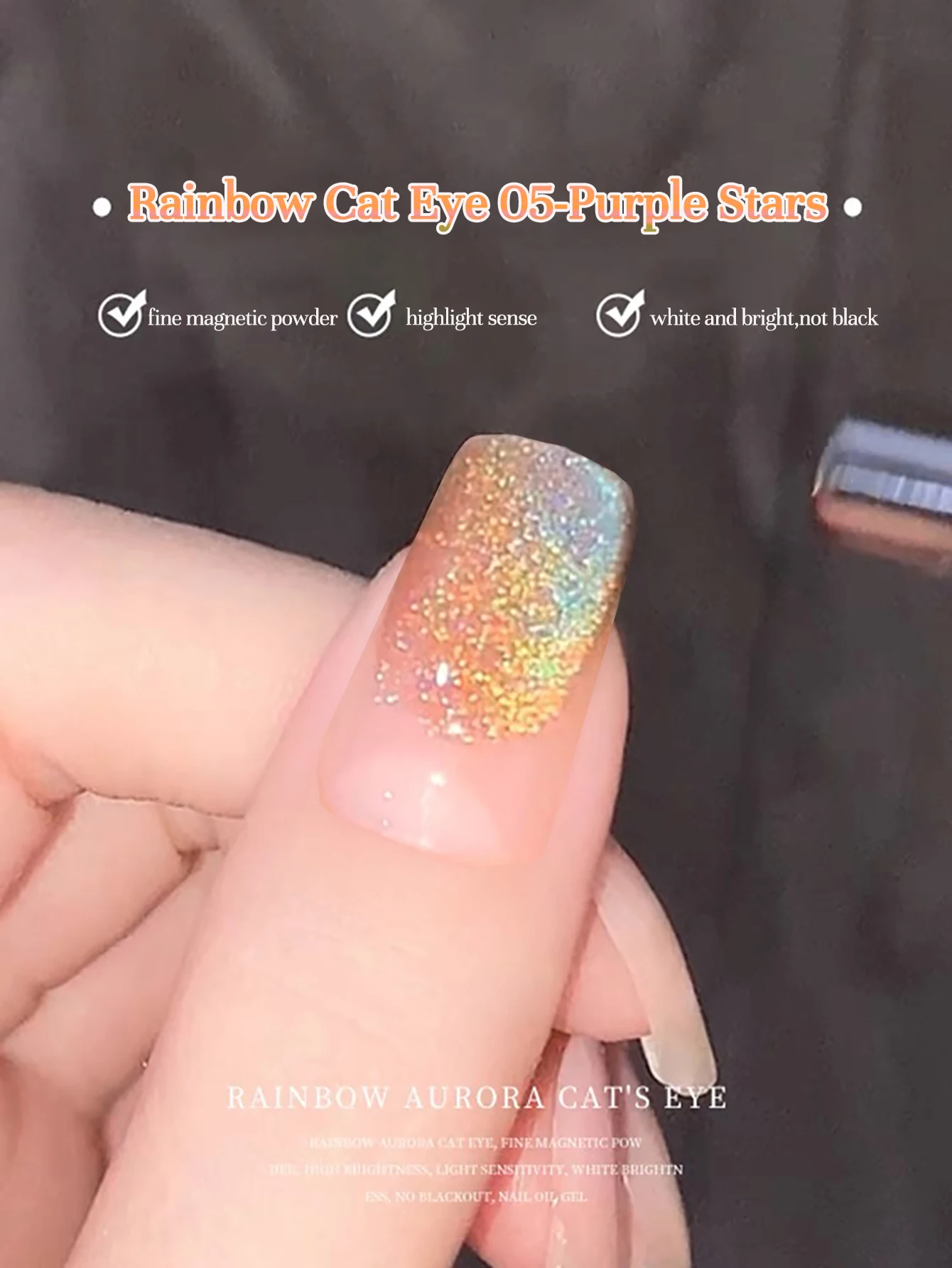 

ZH 1-10pcs Summer New Popular Color Series Rainbow Aurora Cat Eye Gel Nail Polish High Grade Nail Enamel Nail Art Nail Supplies