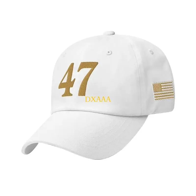 DXAA Gorra béisbol con patrón bordado Gorra poliéster liviana con correas ajustables para uso diario