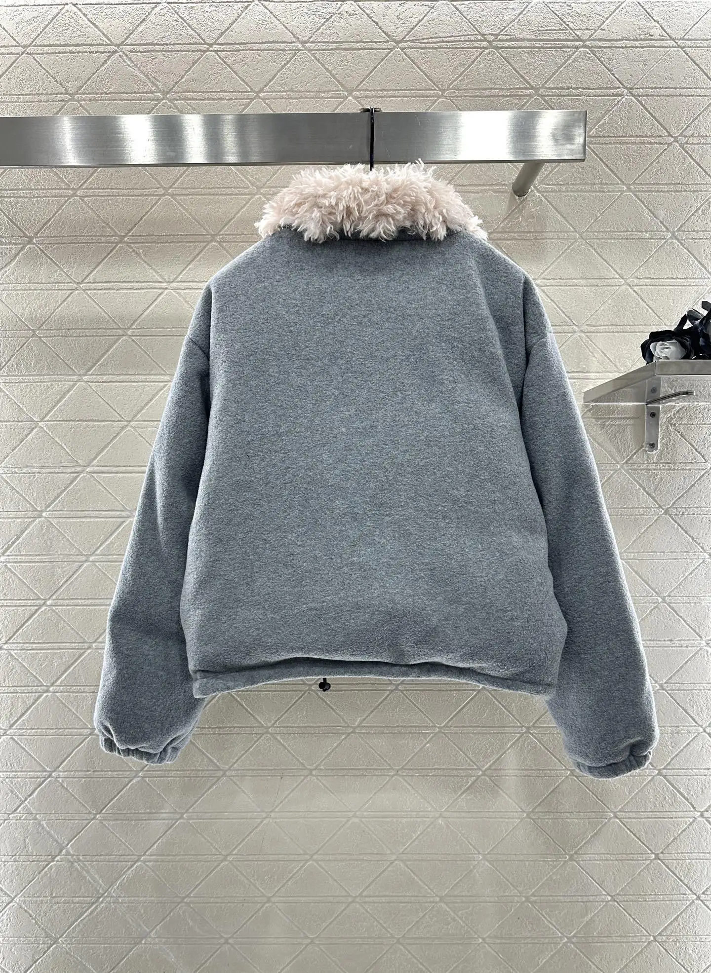 

Флисовая куртка на молнии с плюшевым воротником, теплый повседневный повседневный пригородный топ со свободной завязкой на талии