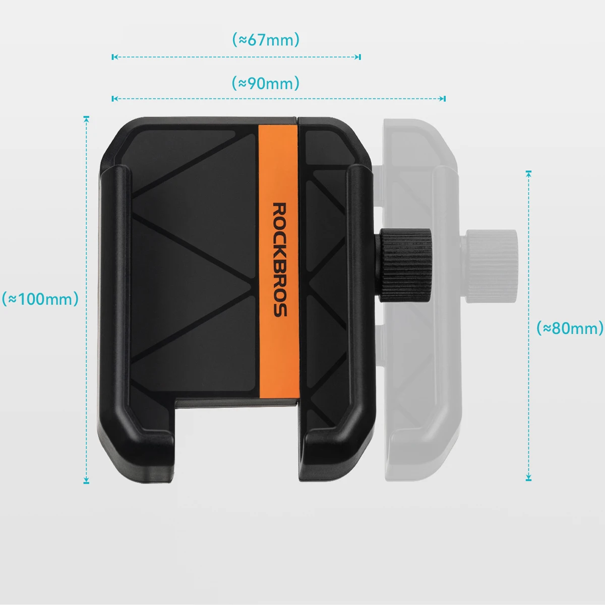 Motorcycle Phone Holder Shockproof 360° Rotatable Bike Cell Phone Mount GPS Navigation Bracket For 4.7-7.2 Inch Smartphone