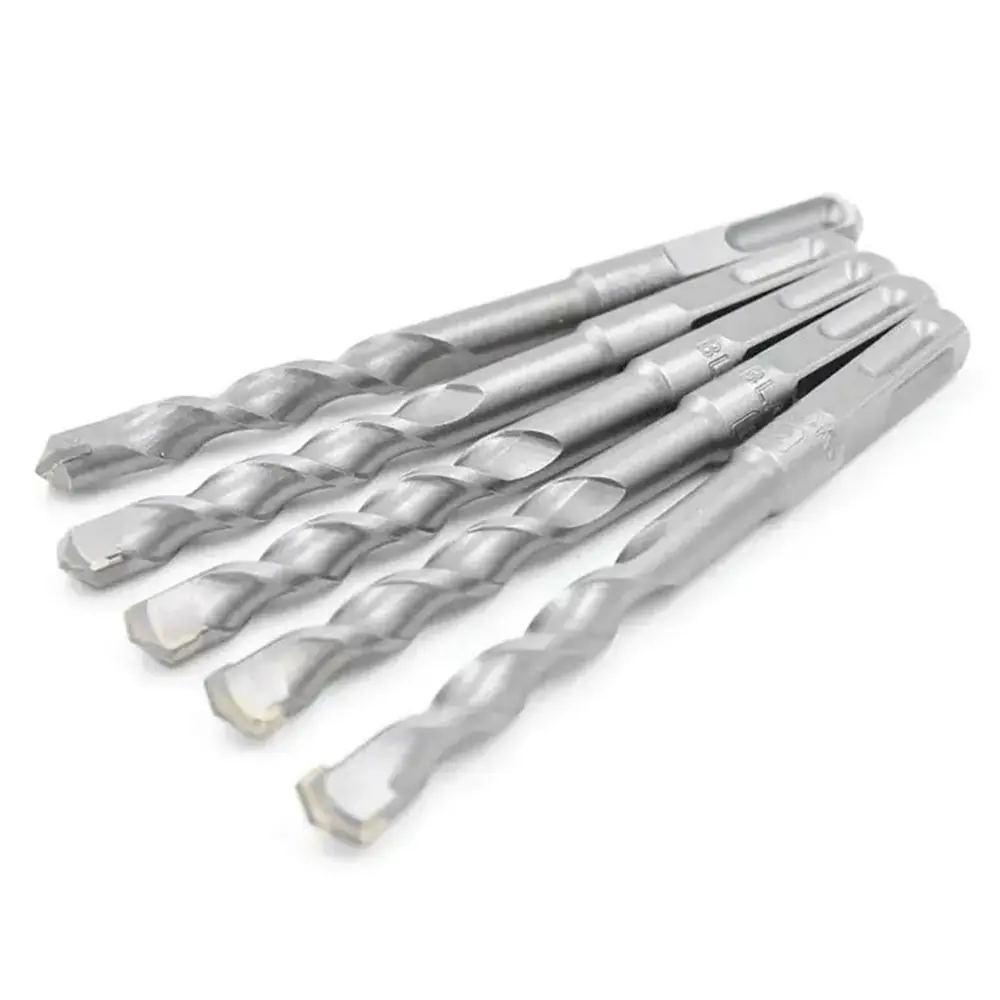 1Pcs Square Shank SDS Plus Masonry Drill Bit 110-500mm Carbide Tipped Carbide Concrete Drill Bit 6-20mm Twin Spiral