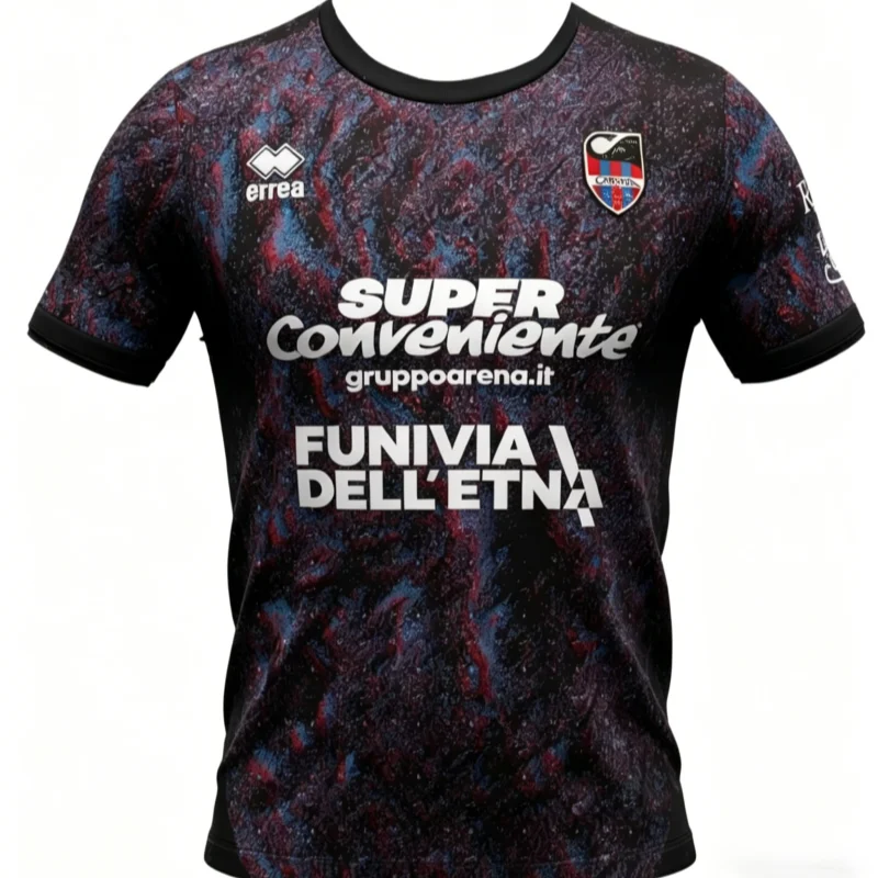 26-27 Neues Catania Mode-Stil Fußballtrikot Sportlicher 3D-Digitaldruck Erwachsene Eltern-Kind Kurzarm Familien-Kinder-T-Shirts – Detail 1