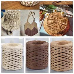 200m Natural Raffia Straw Yarn For Hand-Knitted Crocheting Rafia Straw Paper Yarn DIY Handmade Summer Straw Sunhat Beach Bag