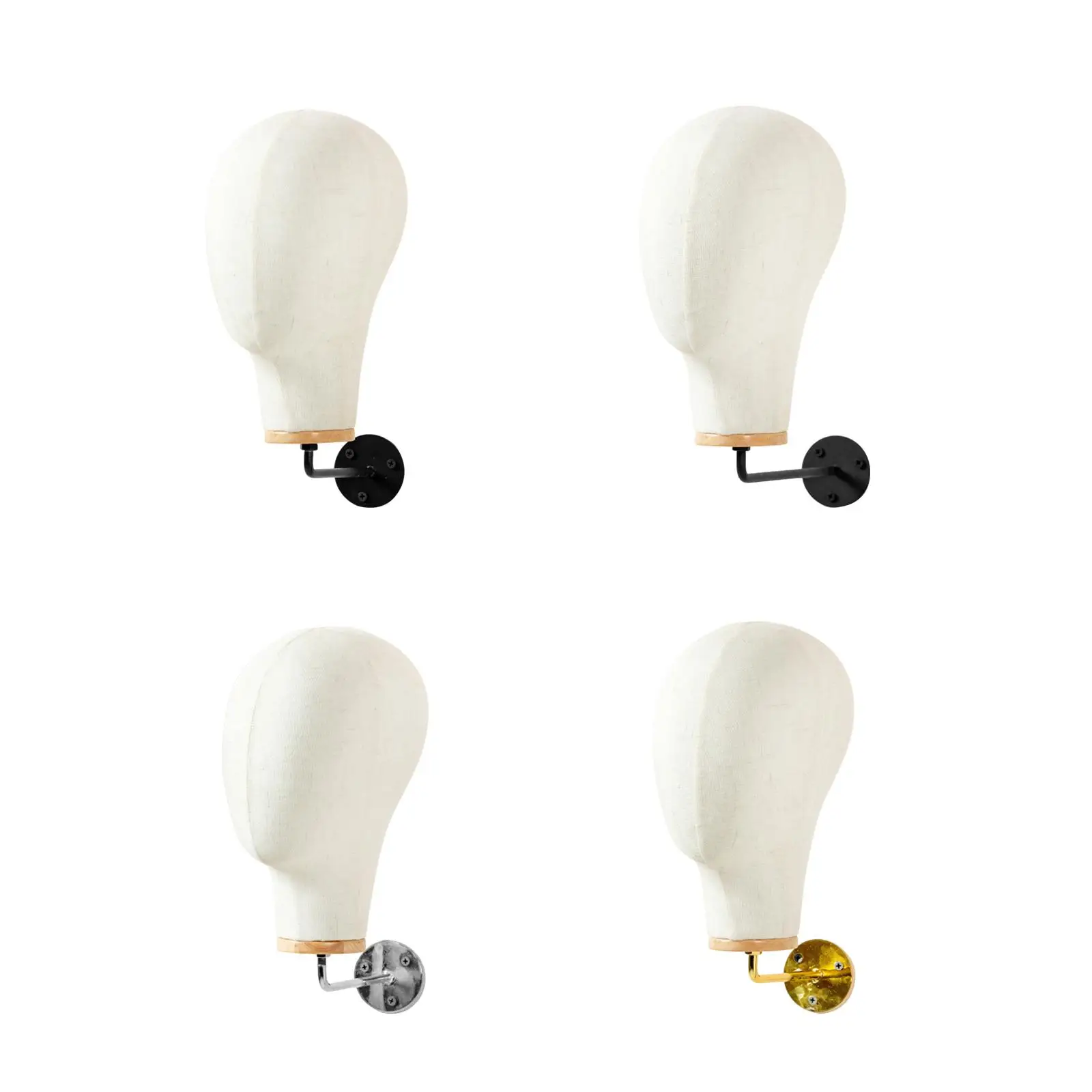 

Mannequin Head Model Wall Mounted Display Wigs Hair Accessories Glasses Sturdy Wig Display Mannequin Head Home Salon and Travel
