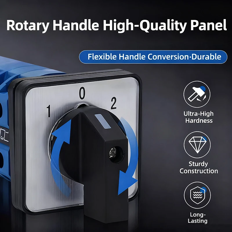 LW26-20 3-Position Transfer Switch 440V 20A 25A | 1-0-2 Forward Off Reverse Selector 1-5 Floors Electrical Switchgear for Motor