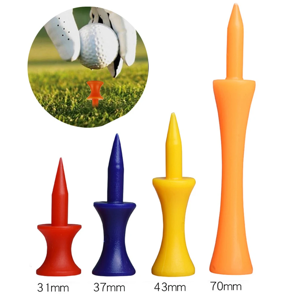 50Pcs Golf Ball Nails Tees More Stable Plastic Castle Golf Tees Golf Training Ball Tee Golf Ball Holder Tees Golf Accessories