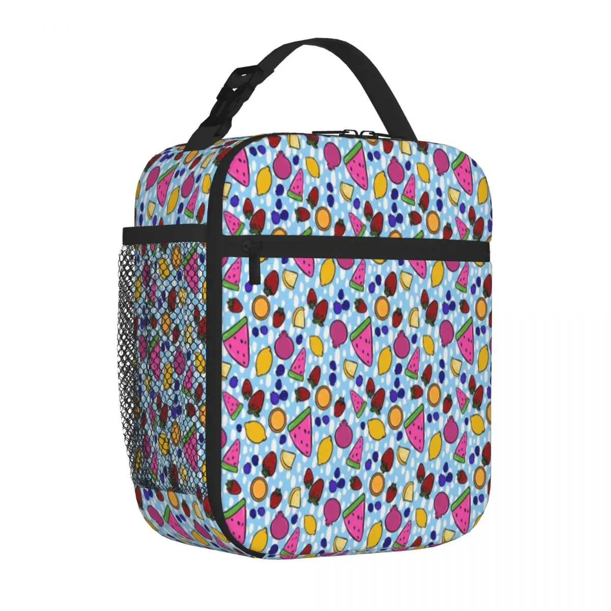Hot Sale Organic Inflation Invasion Canvas Texture Insulated Snack Tote Student Bento Carry Lunch Bag