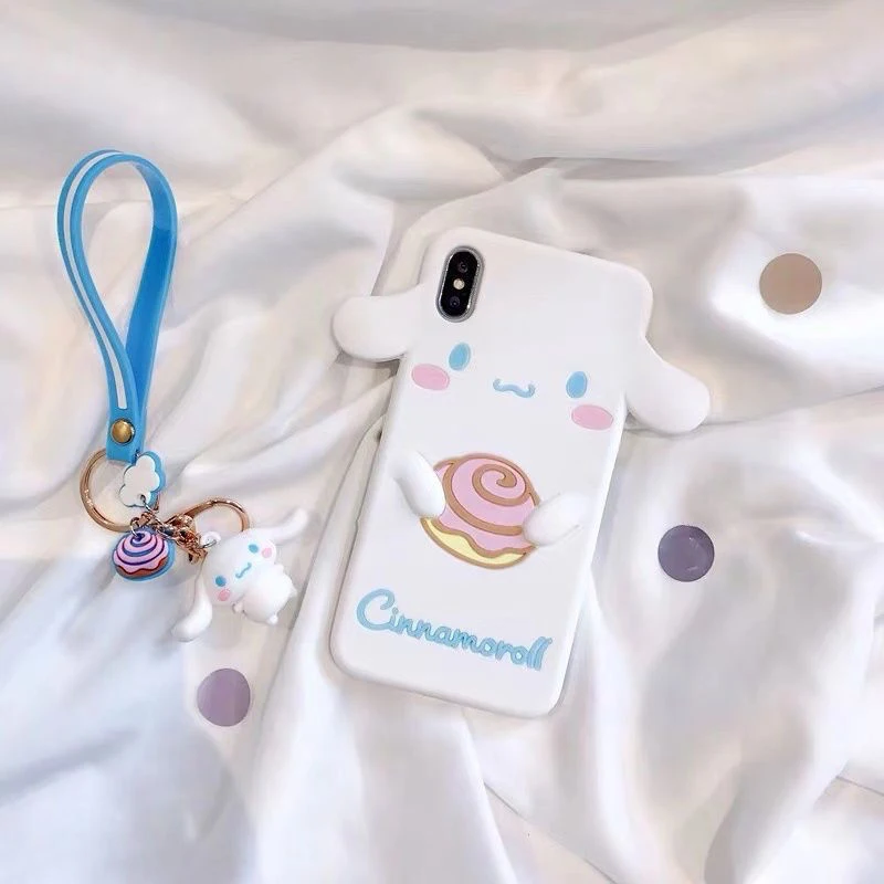 Kawaii Sanrio Cinnamoroll My Melody Phone Case Girls Heart Cartoon Pompompurin Suitable for iPhone 11/11Pro11Promax Toys for Kid