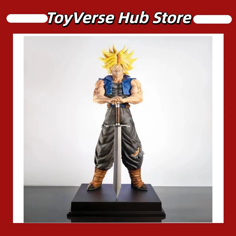 

Dragon Ball Future Trunks Super Saiyan 2% Limited Edition Oversized Gk Statue Legendary Z Warrior Burning Sword Pose Resin Figur