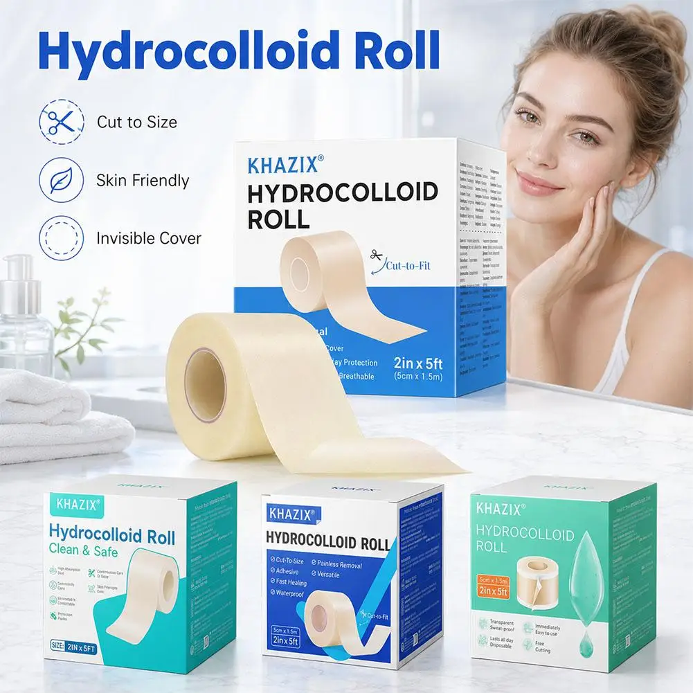 Multi-Purpose Colloidal Acne Patch Roll Pack Invisible Waterproof Facial Care Dressing for Free-Cut Application