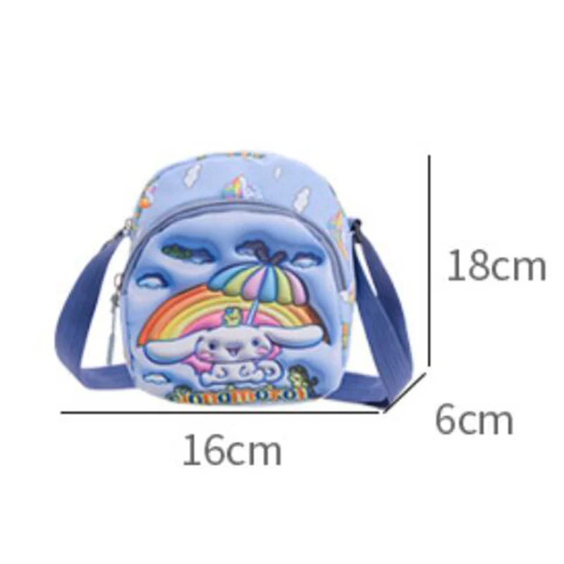 Sanrio Kuromi Melody Cinnamoroll Kitty estuche para lápices, monedero lindo, bolsa para bolígrafos de papelería, suministros escolares, 6 piezas por lote