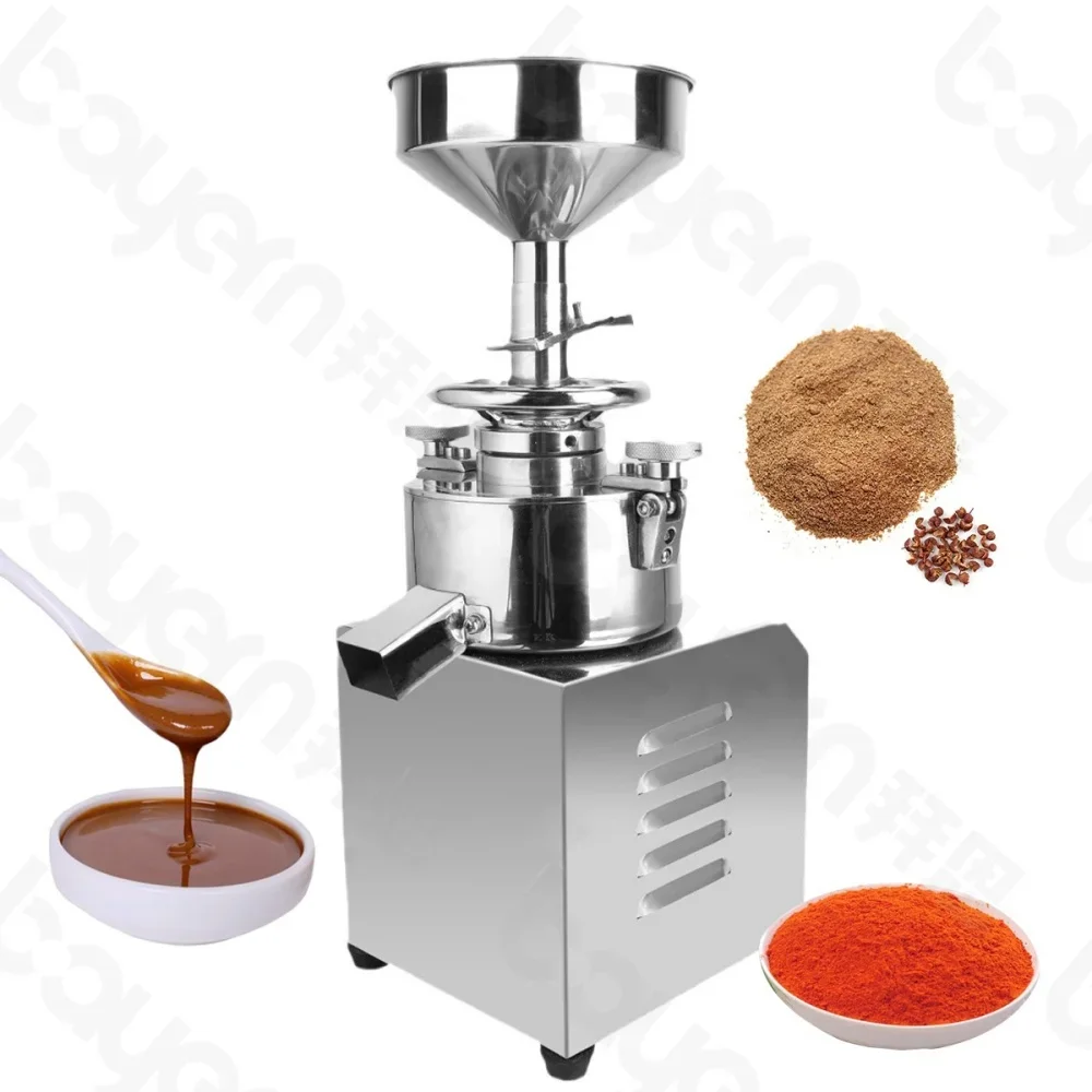 Dry Grain Wheat Grinder Corn Peanut Butter Nut Paste Grinding hine Soybean Seed Bean Powder Making Flour Mill hine