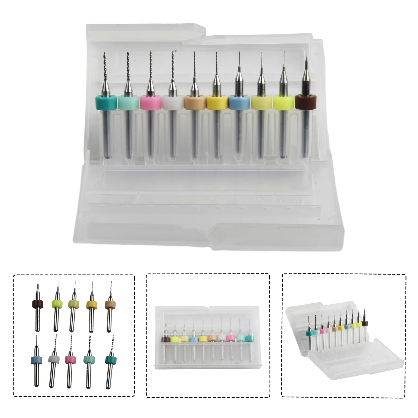 10 PCS 0.1-1.2mm Bits Drill Set PCB-Circuit Small Board Print Carbide Woodworking Tools Herramientas for accesorios Taladro