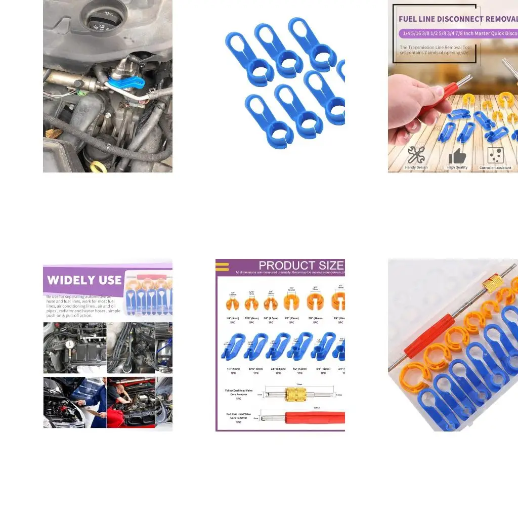  16Pieces Car High Strength Plastic Removal Tool Disassembly Set for Easy Disconnection of Fuels Heater and Cooling Lines