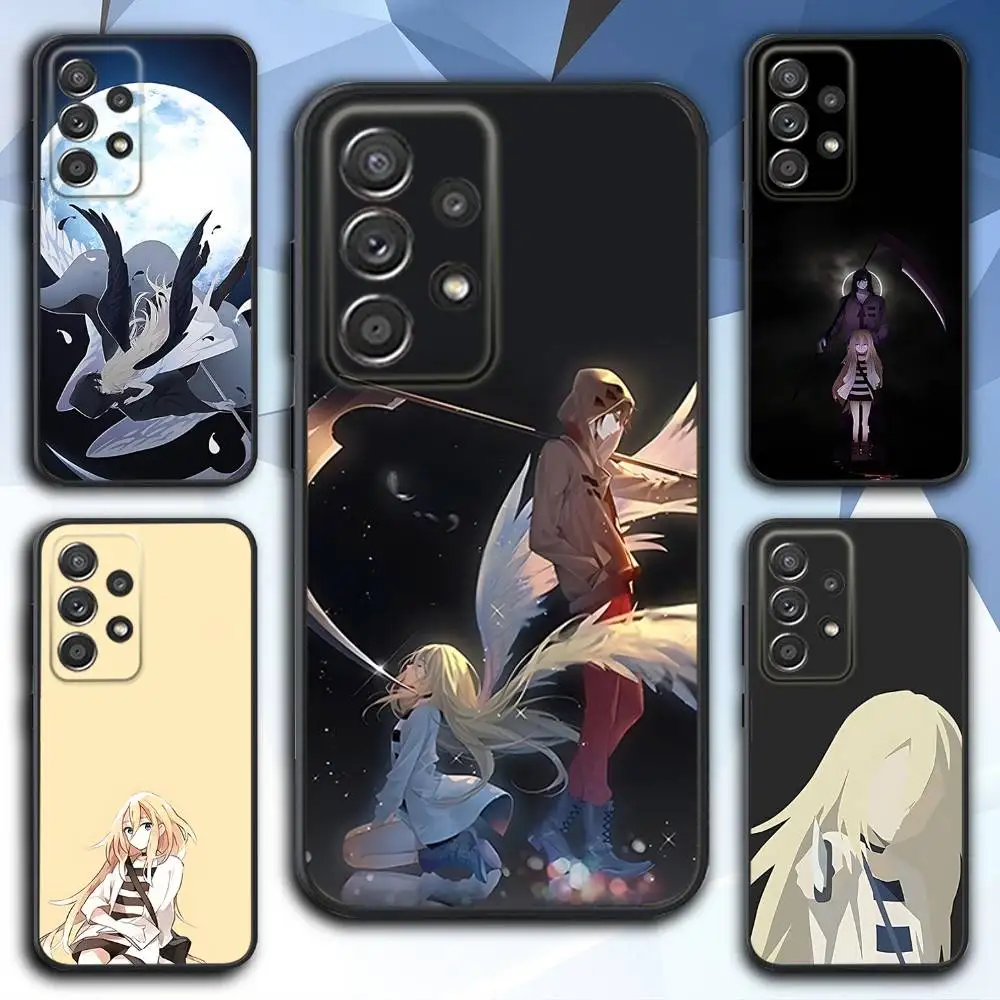 

A-Angel Anime Death Phone Case For Samsung S 25,24,23,22,30,21,10,9,Ultra,Plus,Lite,FE,4,5 G Soft Black Case