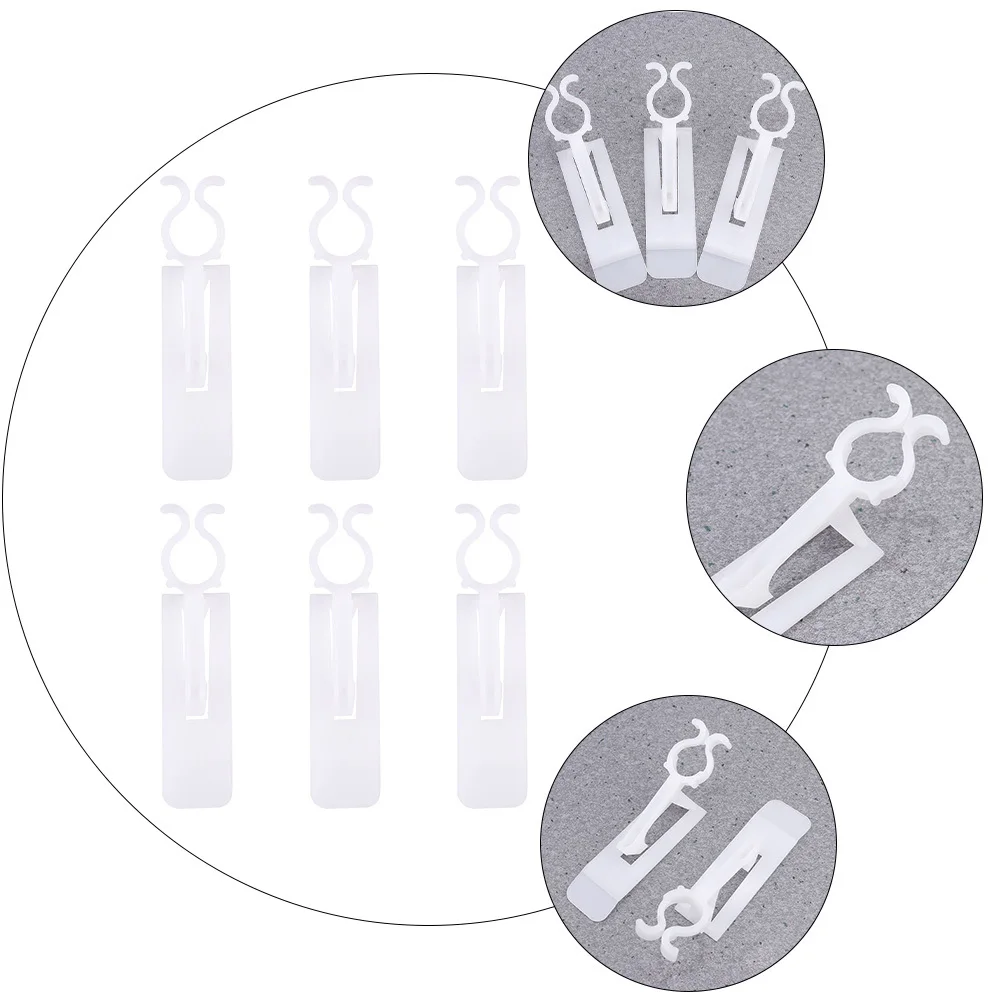 

1Set Christmas Light Clips Hard Plastic Light Hangers Gutter Shingle Clips White Outdoor Waterproof Anti-Freezing for Xmas