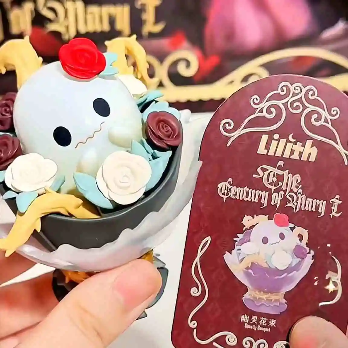 ليليث ماري القرن سلسلة أنيمي عمل الشكل صندوق أعمى Kawaii مفاجأة لعبة هدية للأطفال دمى غامضة تخمين حقيبة