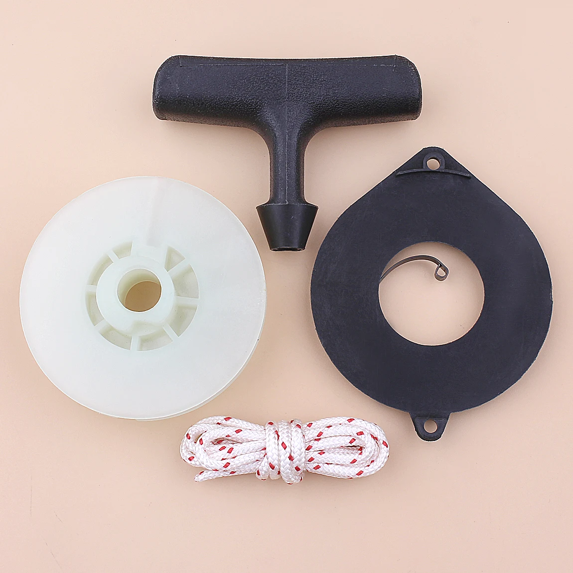 Recoil Starter Pulley Spring Handle Grip Rope Kit For Husqvarna 445 450 460 бензопила Chainsaw Replacement Spare Part