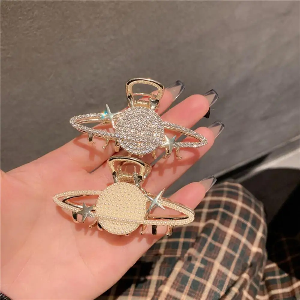 

Hair Accessories Girls Ponytail Clip for Thick Hair Planet Pearl Claw Clip Hair Crab Korean Style Barrette Women Hair Clip